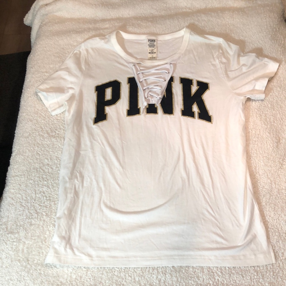 Victoria's Secret PINK Lace-Up Tee